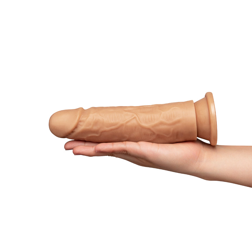 Together Tones 7.75 Inch Realistic Girthy Strap-On Dildo with Flared Suction Base