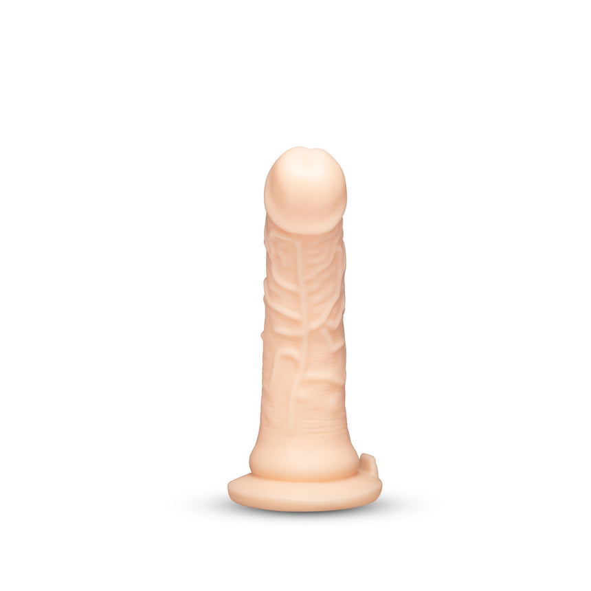 Together Tones 8 Inch Realistic Girthy Strap-On Dildo with Flared Suction Base