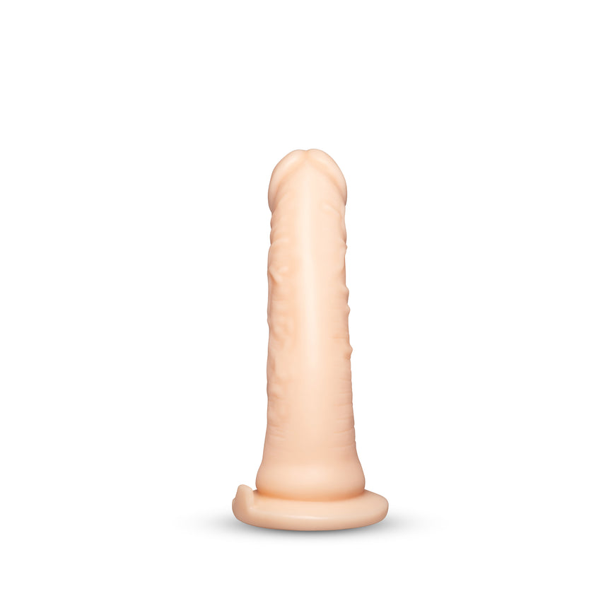 Together Tones 8 Inch Realistic Girthy Strap-On Dildo with Flared Suction Base