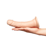 Together Tones 8 Inch Realistic Girthy Strap-On Dildo with Flared Suction Base