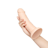 Together Tones 8.5 Inch Realistic Girthy Strap-On Dildo with Flared Suction Base