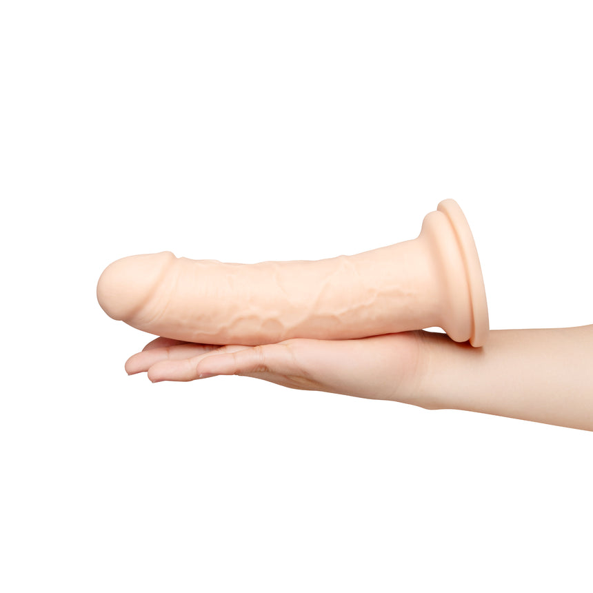 Together Tones 8.5 Inch Realistic Girthy Strap-On Dildo with Flared Suction Base