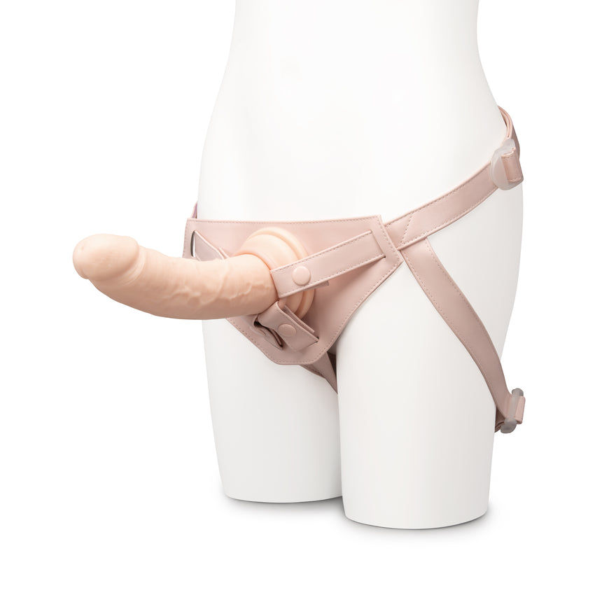 Together Tones 8.5 Inch Realistic Girthy Strap-On Dildo with Flared Suction Base