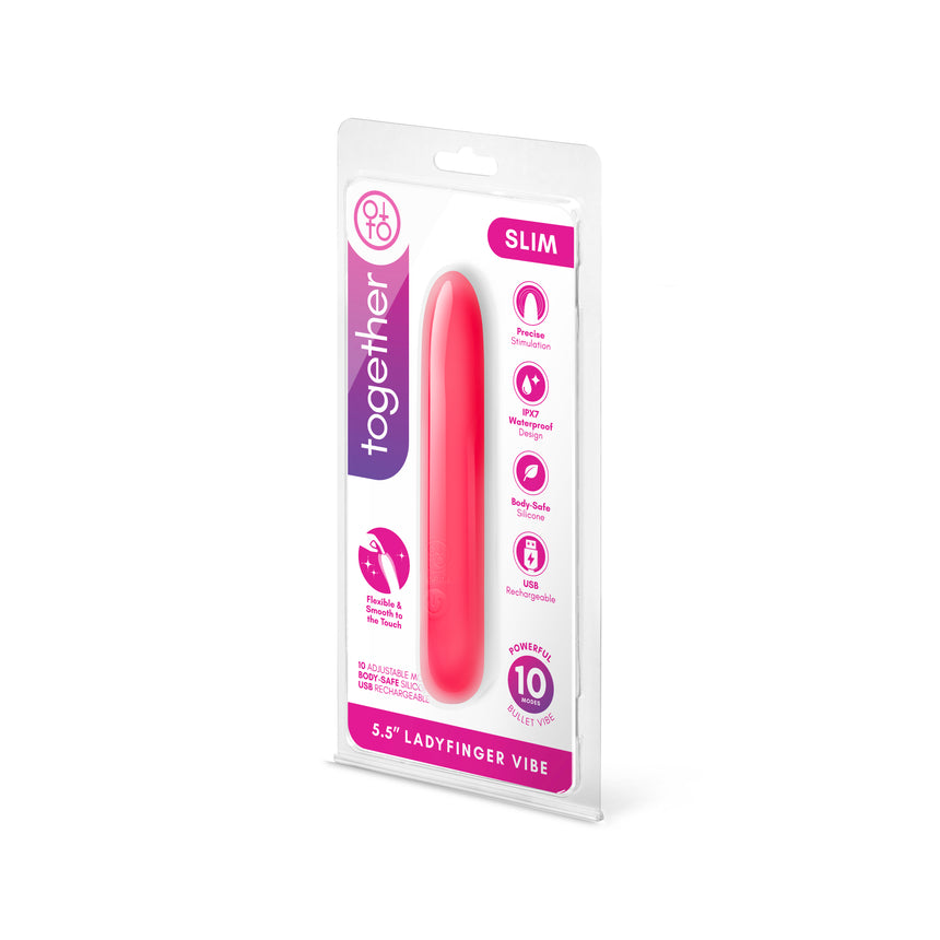 Together Slim 5.5" Ladyfinger Vibe