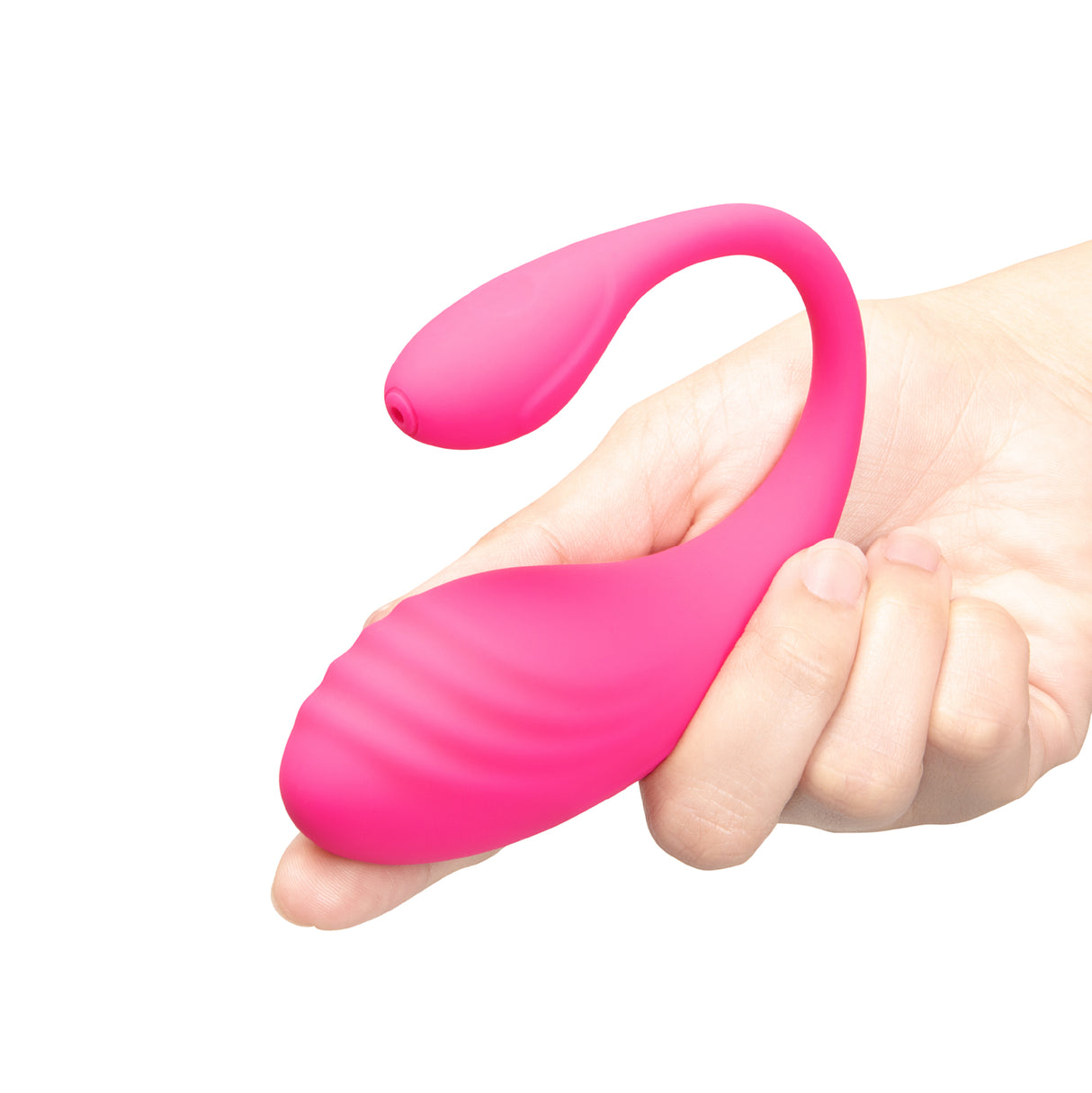 Hand holding Together Orgie Egg 3 against a white background
