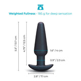 b-Vibe Butties Hefty Weighted Waterproof Silicone Butt Plug