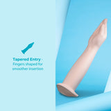 b-Vibe 16.5" Silicone Realistic Hand Arm Fisting Dildo with Suction Base