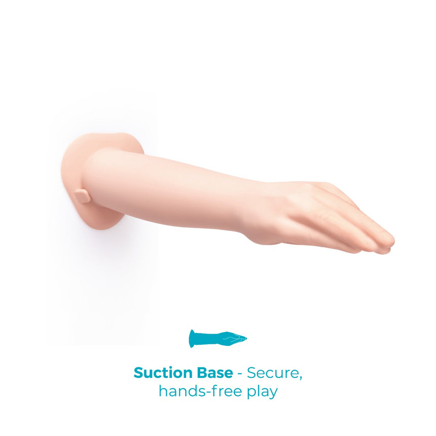 b-Vibe 16.5" Silicone Realistic Hand Arm Fisting Dildo with Suction Base