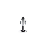 b-Vibe Stainless Steel Jewel Butt Plug Red Small 145g