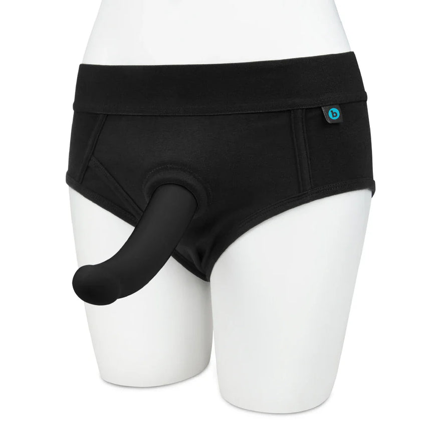 B-Vibe Unisex Strap-On Harness Briefs - S/M
