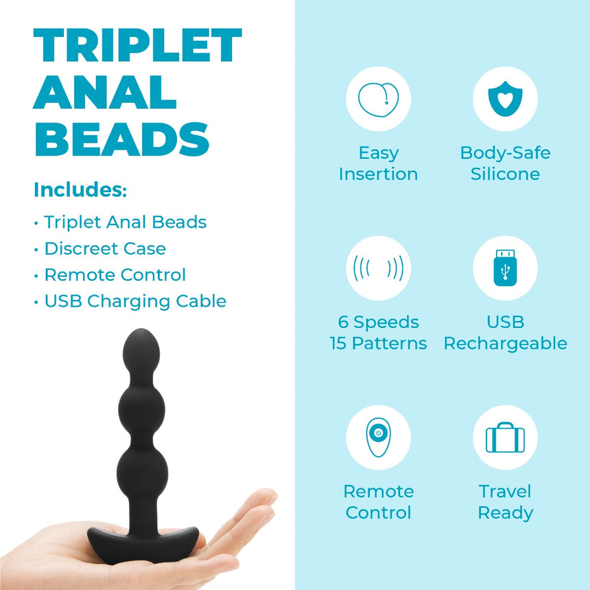 Triplet Anal Beads
