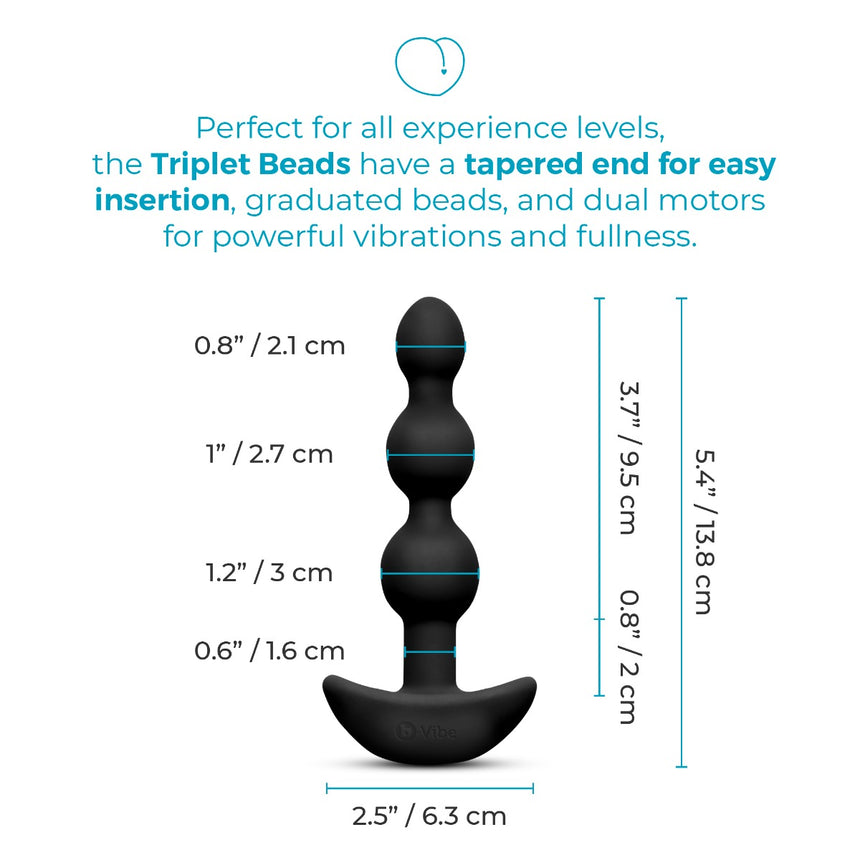 Triplet Anal Beads
