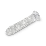 8.5" Clear Jelly Dildo