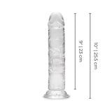 8.5" Clear Jelly Dildo