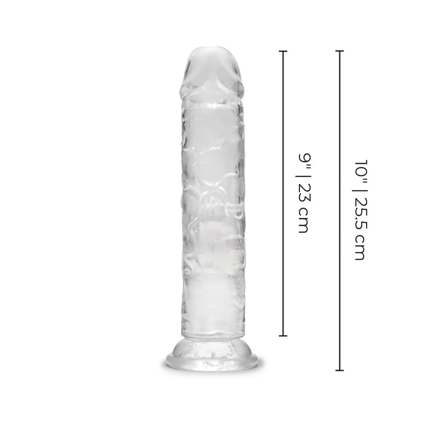 8.5" Clear Jelly Dildo