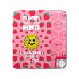 Strawberry Magic F-225 Flintts Mints metal pocket tin showing colorful graphic logo on white background.