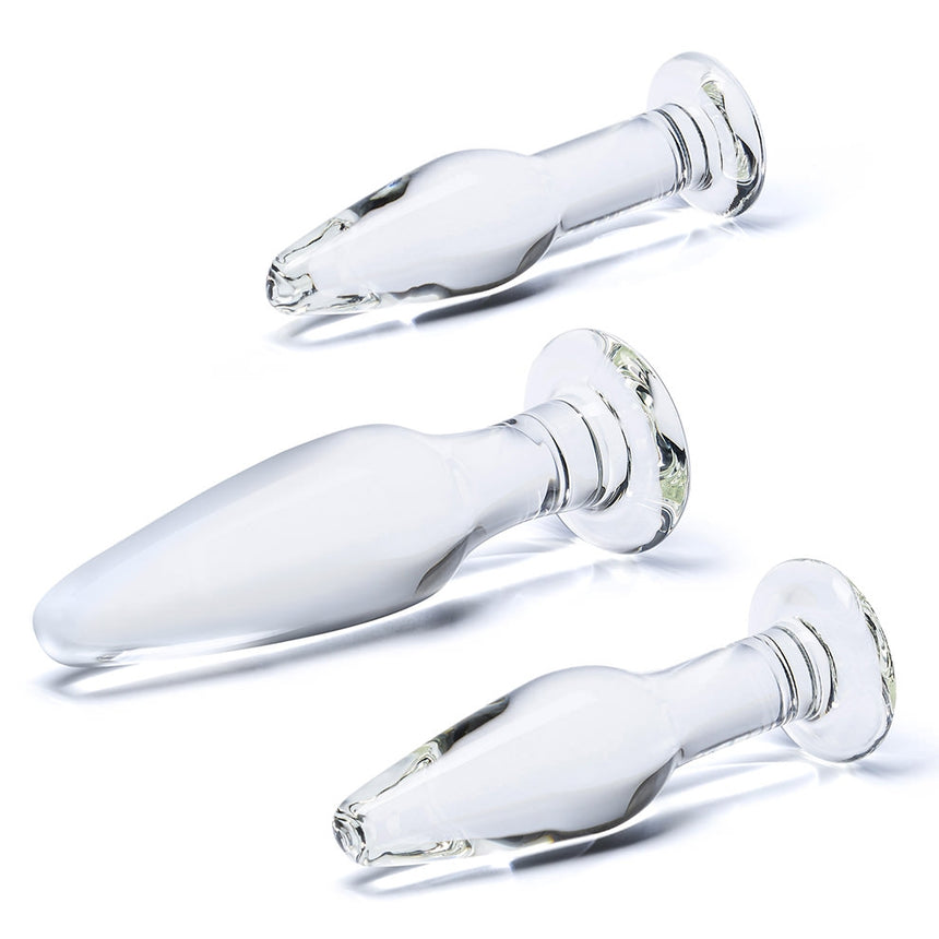 Glas Toys 3-Piece Glass Anal Training Set