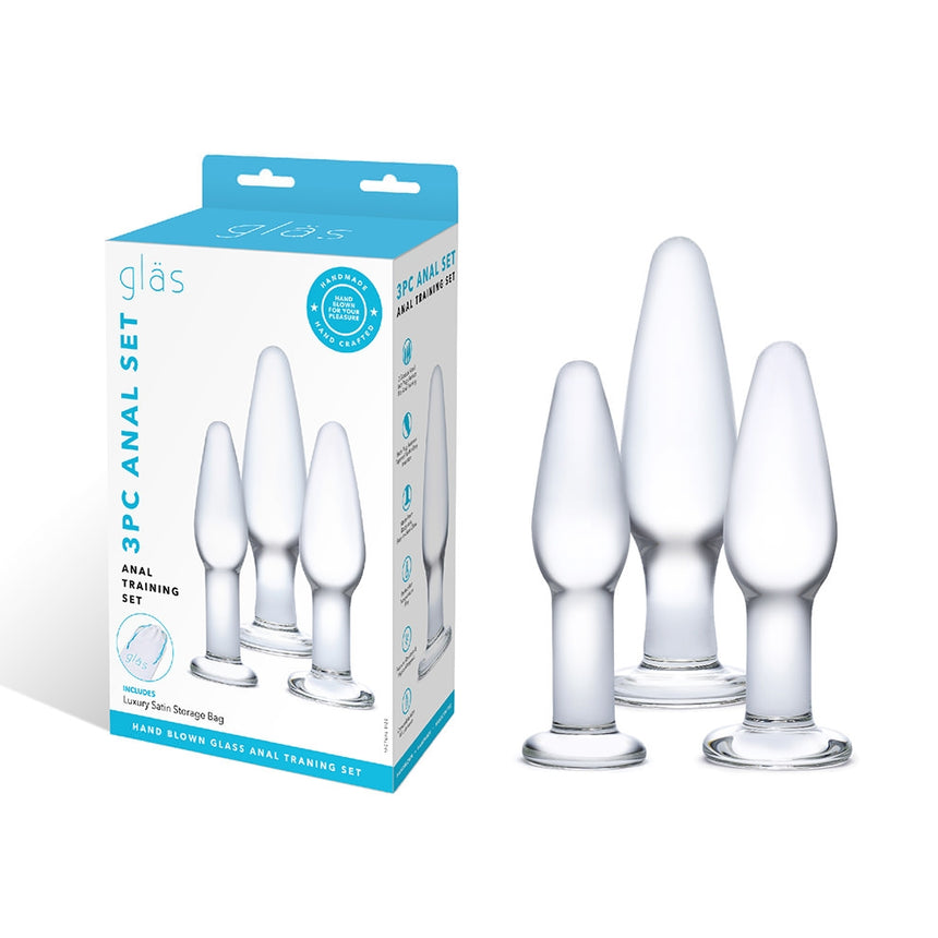 Glas Toys 3-Piece Glass Anal Training Set