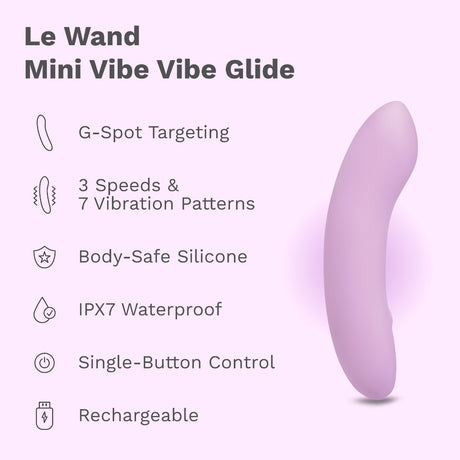 Le Wand Mini Vibe Glide Rechargeable G-Spot Vibrator