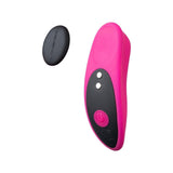 Pink Lovense Ferri panty vibrator shown alongside its separate black magnetic retaining clip.
