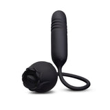 The Lick & Thrust Rose Rechargeable Licking, Vibrating & Thrusting Vibe