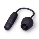 The Lick & Thrust Rose Rechargeable Licking, Vibrating & Thrusting Vibe