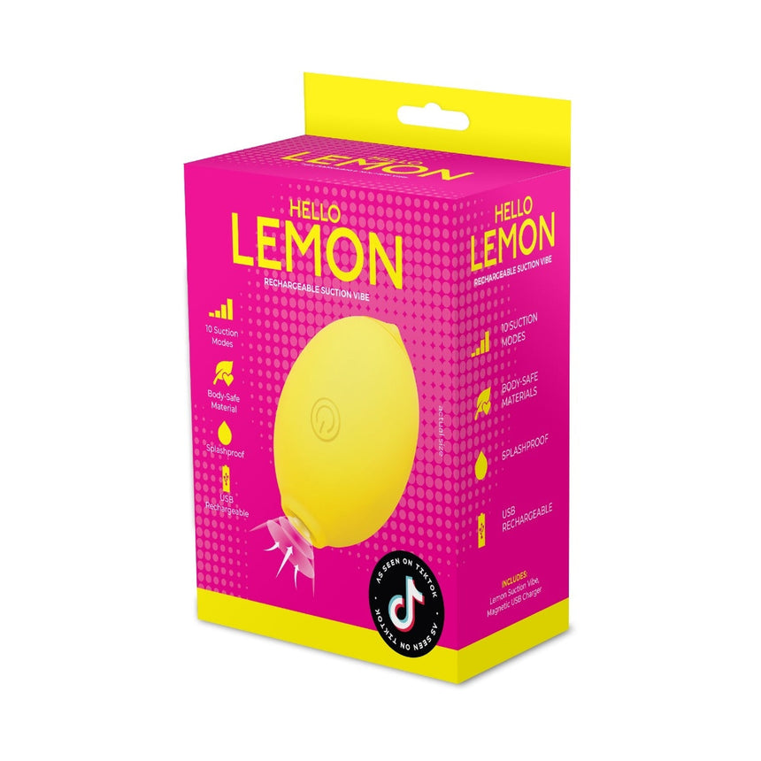 Hello Lemon Rechargeable Suction Vibe