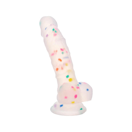 6" Party Boy Silicone Studs Dong with Suction Cup Multicolor