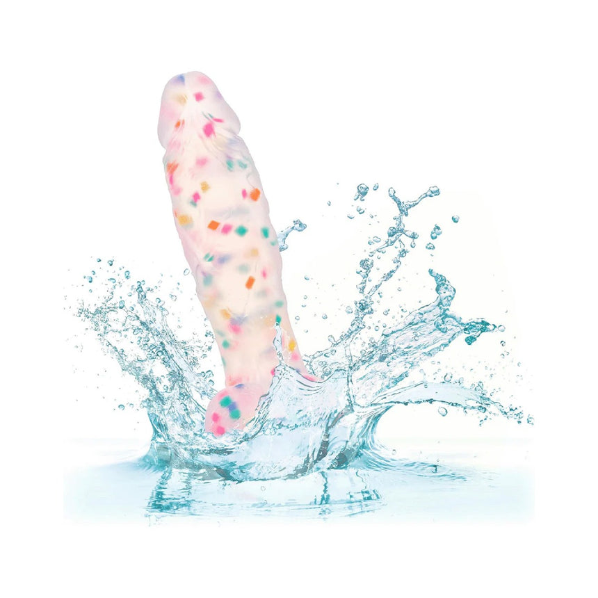 6" Party Boy Silicone Studs Dong with Suction Cup Multicolor
