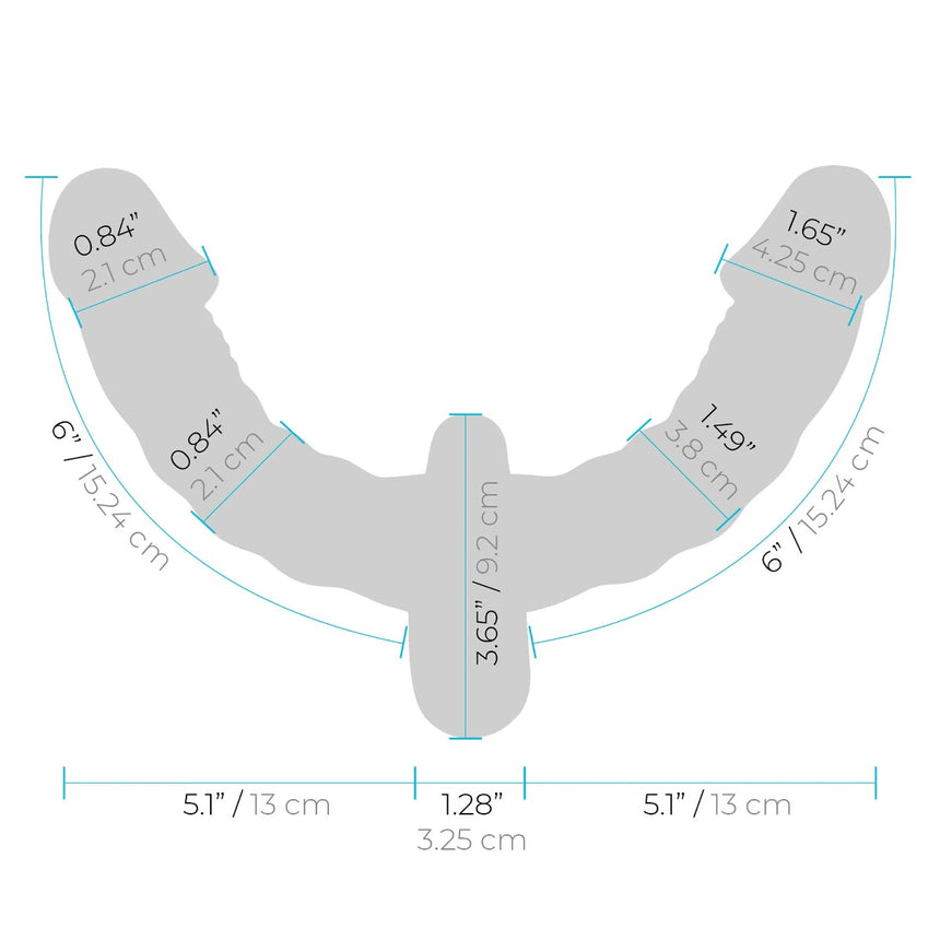 Pleasure For Two Double-Ended Strap-On