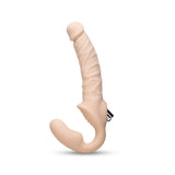 Posable Realistic Vibrating Strapless Strap-On