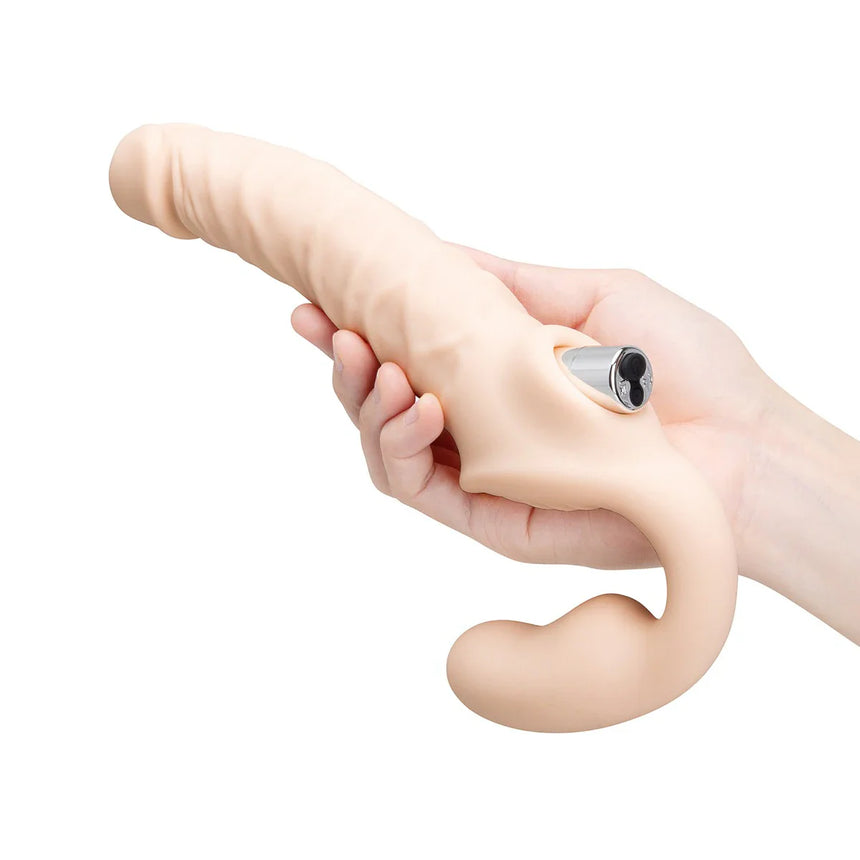 Posable Realistic Vibrating Strapless Strap-On