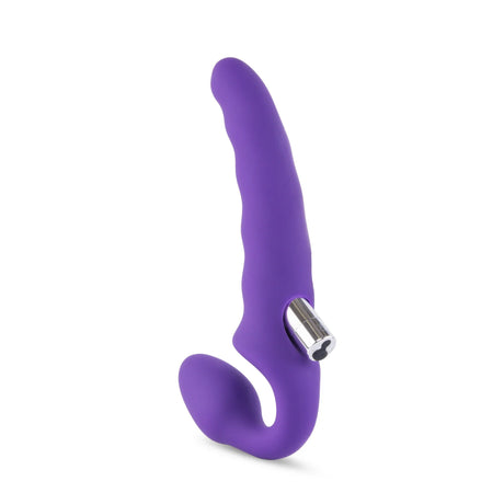 Rechargeable And Posable Rippled Strapless Strap-On