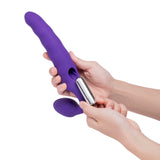Rechargeable And Posable Rippled Strapless Strap-On