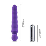Rechargeable And Posable Rippled Strapless Strap-On