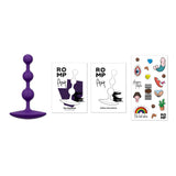 ROMP Amp Flexible Silicone Anal Beads Purple