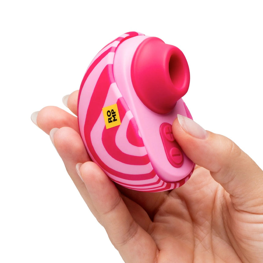 ROMP Spin Travel Rechargeable Silicone Clitoral Stimulator Pink