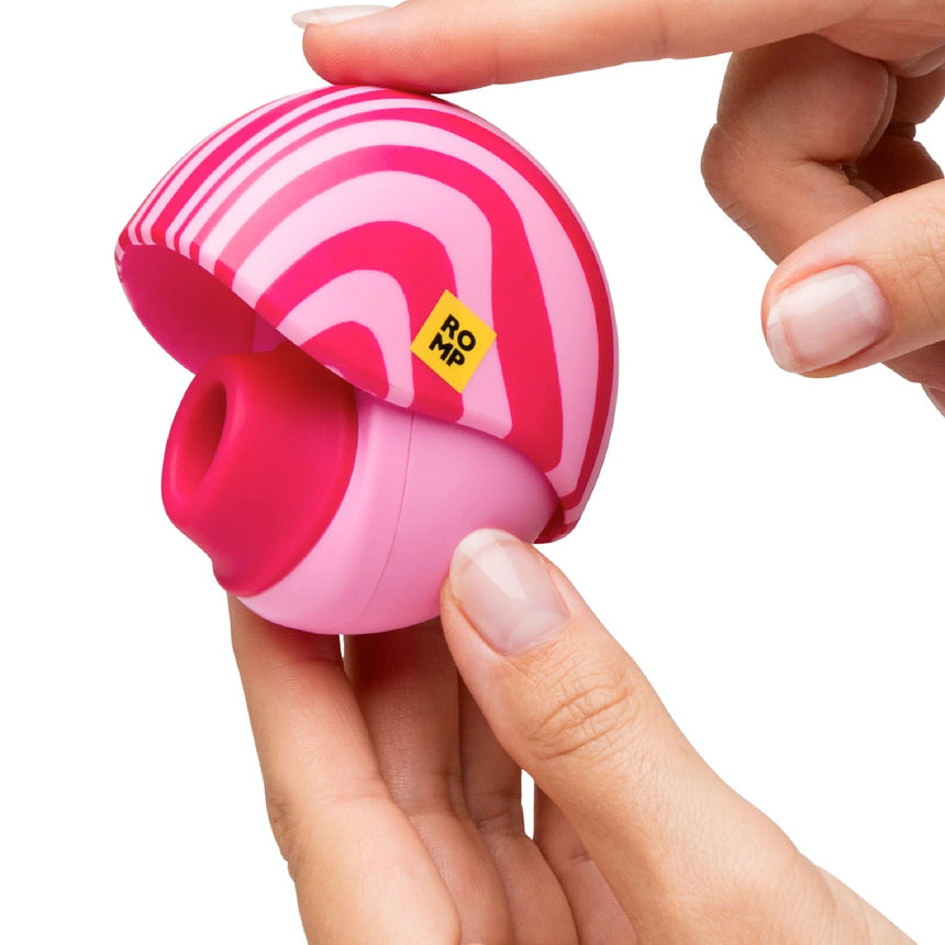 ROMP Spin Travel Rechargeable Silicone Clitoral Stimulator Pink