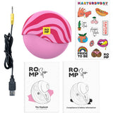 ROMP Spin Travel Rechargeable Silicone Clitoral Stimulator Pink