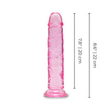 7.5" Pink Jelly Dildo