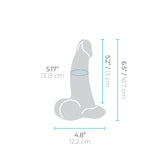 Slipskin Realistic Silicone Dildo - 6.5" Curvy