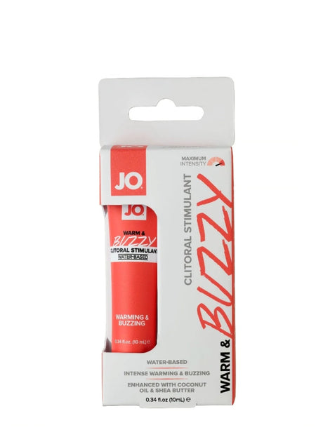 System JO Original Warm & Buzzy Water-Based Clitoral Gel 0.34 Fl.Oz. (10 ml)