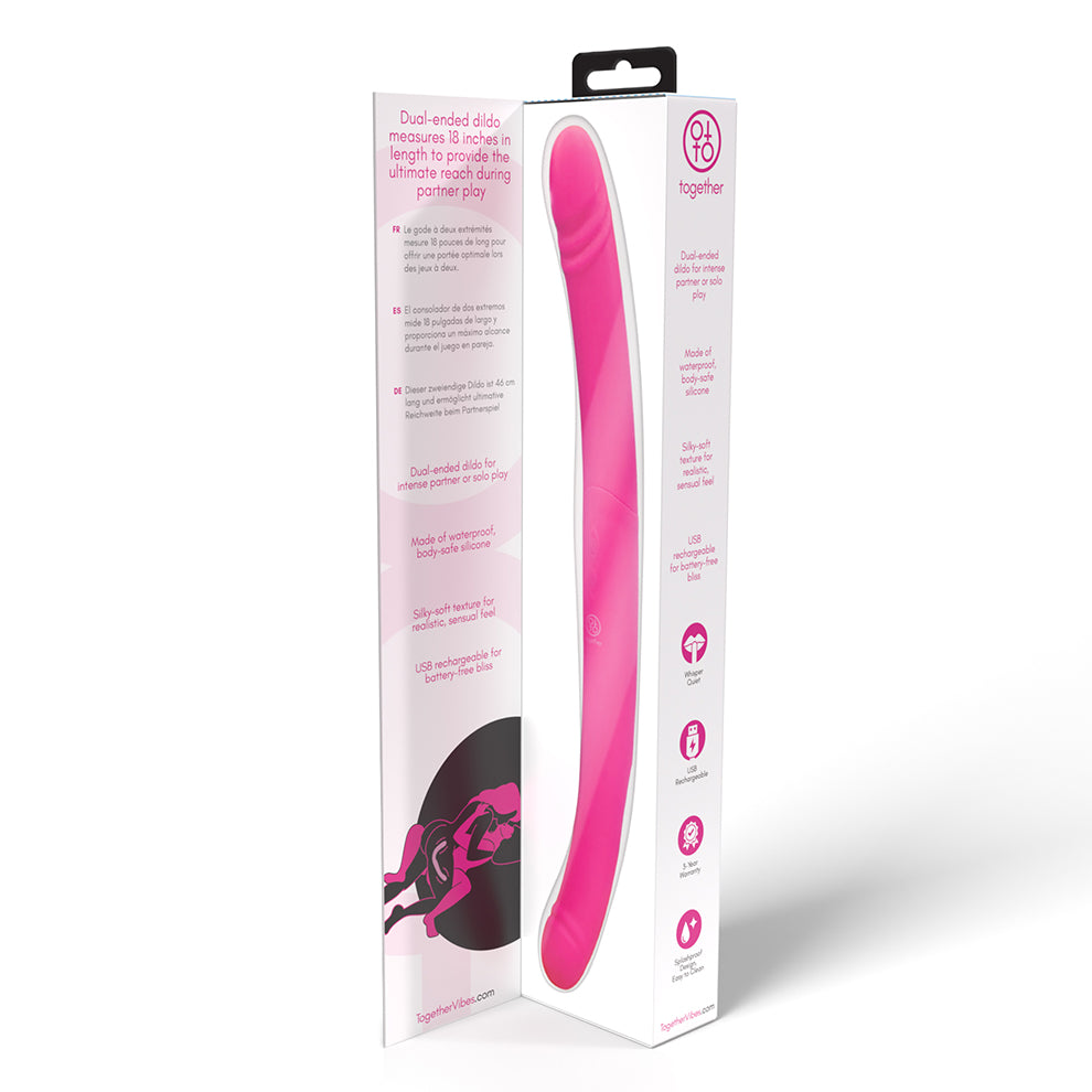 Shop the Together Vibes Duo Together Double Ended Vibrating and Thrusting Dildo