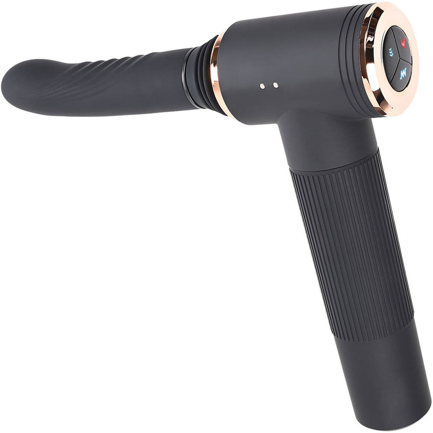 Too Hot to Handle Rechargeable Silicone Thrusting Vibrator With Suction Cup