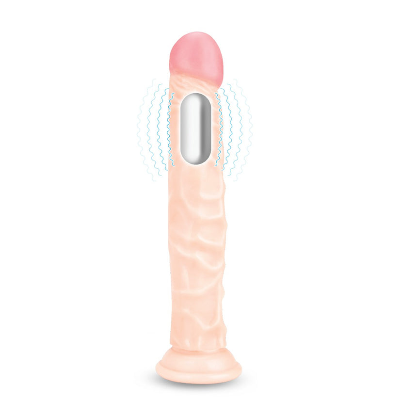 Lux Fetish Vibrating Strap-On & 9½” Dildo Set