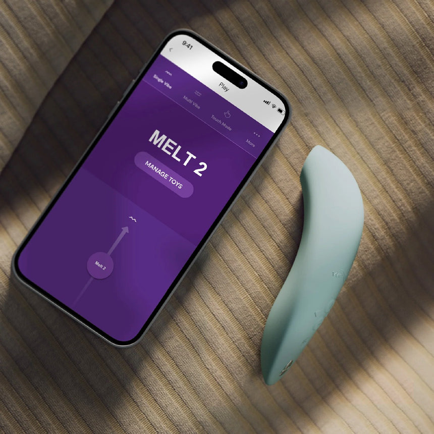 We-Vibe Melt 2 Rechargeable Silicone Clitoral Suction Couples Vibrator Sage