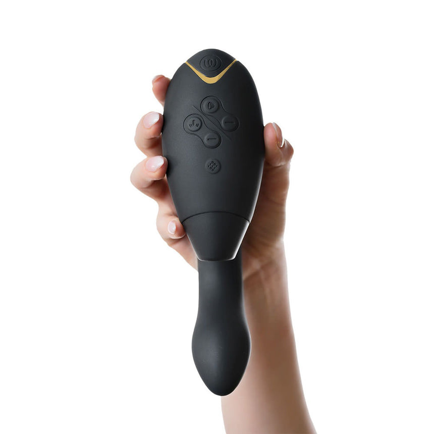 Womanizer Duo 2 Dual Clitoral G-Spot Rabbit Stimulator Black