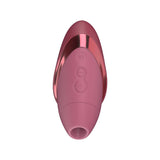 Womanizer Next Liberty rechargeable silicone 3D Pleasure Air clitoral stimulator standing upright.