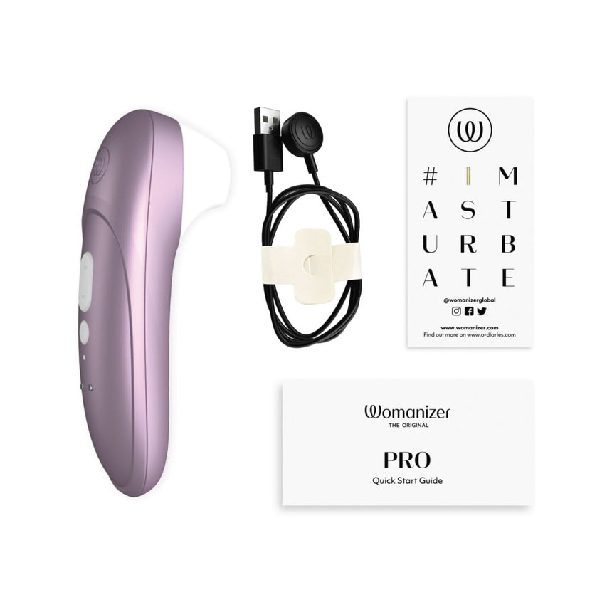 Womanizer Pro Rechargeable Silicone Air Pulse Clitoral Vibrator