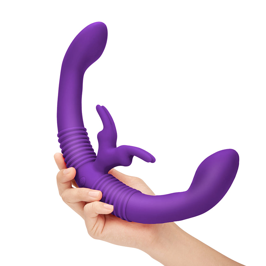 The NEW Together Vibes Couple's Vibrator in Purple with Remote Control
